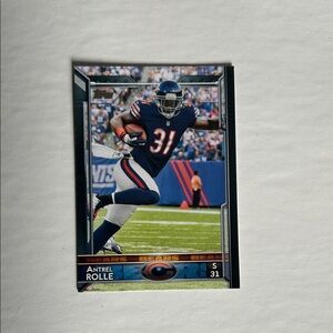 Antrel Rolle Topps Football Trading Card - Blue and Red
